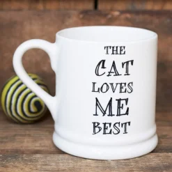 Sweet William The Cat Loves Me Best Mug