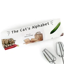 Yeti The Cat's Alphabet Tea Towel