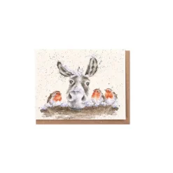 Wrendale Designs 'The Christmas Donkey' Gift Enclosure Card