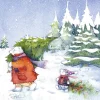 Moongazer Cards The Christmas Tree Greeting Card