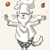 Two Bad Mice The Complete Chef Tea Towel