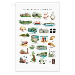 Yeti The Cornish Alphabet Tea Towel