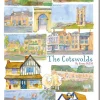 Emma Ball The Cotswolds by Tea Towel