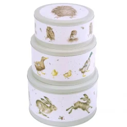 Wrendale Designs 'The Country Set' Set of 3 Cake Tins