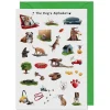 Yeti The Dog's Alphabet Greeting Card