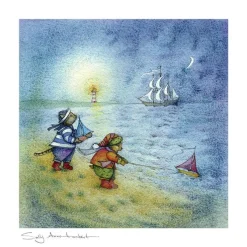 Moongazer Cards The Dream Ship Greeting Card