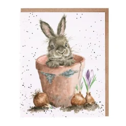 Wrendale Designs 'The Flower Pot' Greetings Card