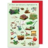 Yeti The Gardener's Alphabet Greeting Card