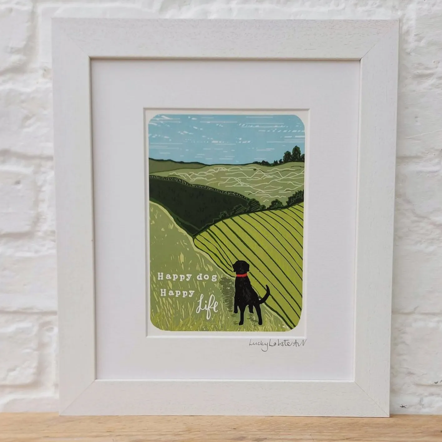 Lucky Lobster The Great Outdoors Print Framed