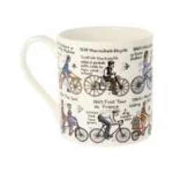 Picturemaps The History of Cycling Bone China Mug