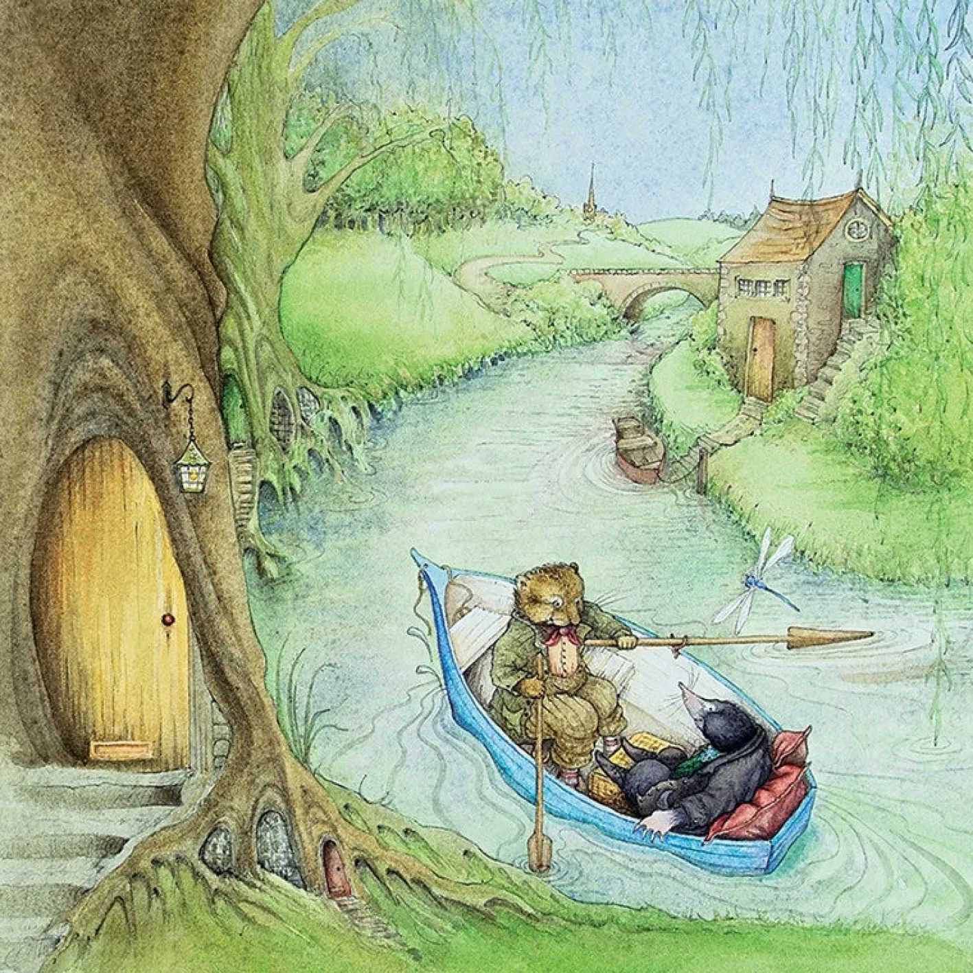 Moongazer Cards The House on The River Bank Greeting Card