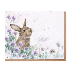 Wrendale Designs 'The Meadow' Rabbit Blank Greetings Card