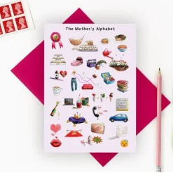 Yeti The Mother's Alphabet Greeting Card