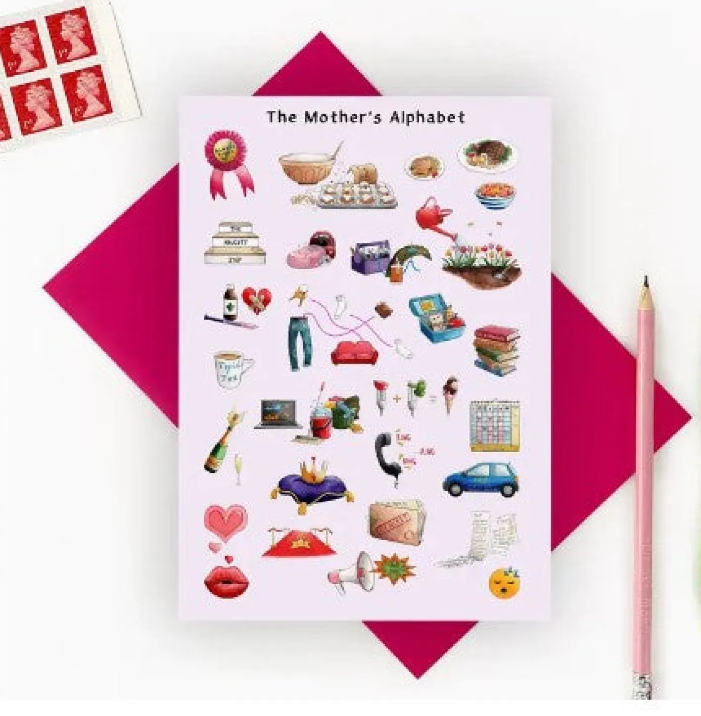 Yeti The Mother's Alphabet Greeting Card