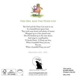 Moongazer Cards The Owl & the Pussy-Cat Boat Greetings Card