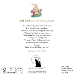 Moongazer Cards The Owl & the Pussy-Cat Dance Greetings Card