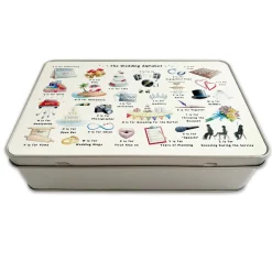 Yeti The Wedding Alphabet Keepsake Storage Tin