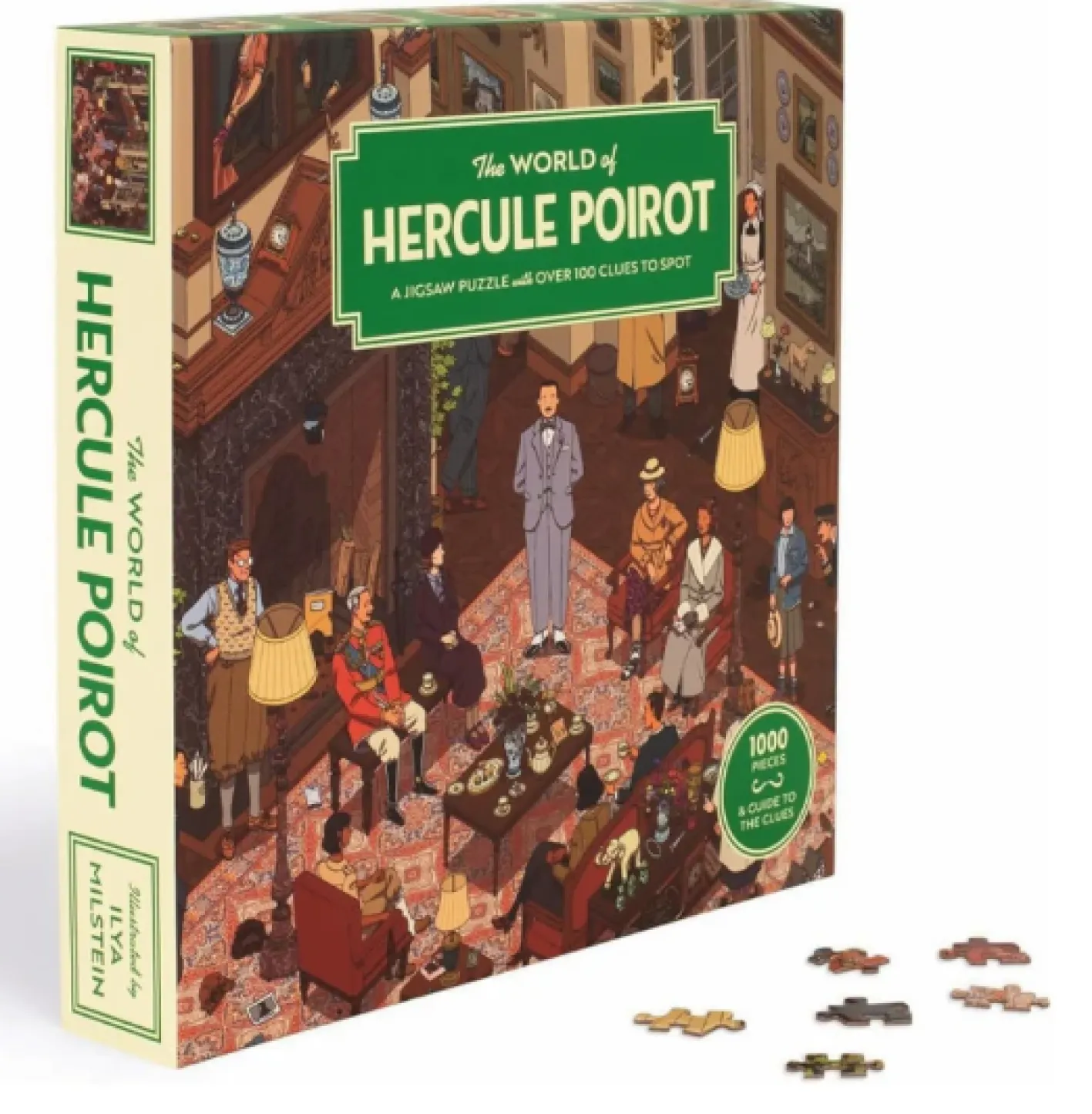 Chronicle Books The World of Hercule Poirot 1000 Piece Jigsaw Puzzle