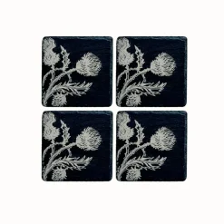 Selbrae Thistle Trio - Set of 4 Slate Coasters