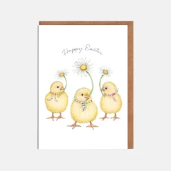 Lottie Murphy Three Chicks Easter Card