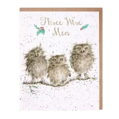 Wrendale Designs 'Three Wise Men' Owls Christmas Greeting Card