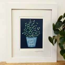 Lucky Lobster Thyme Plant Print Framed