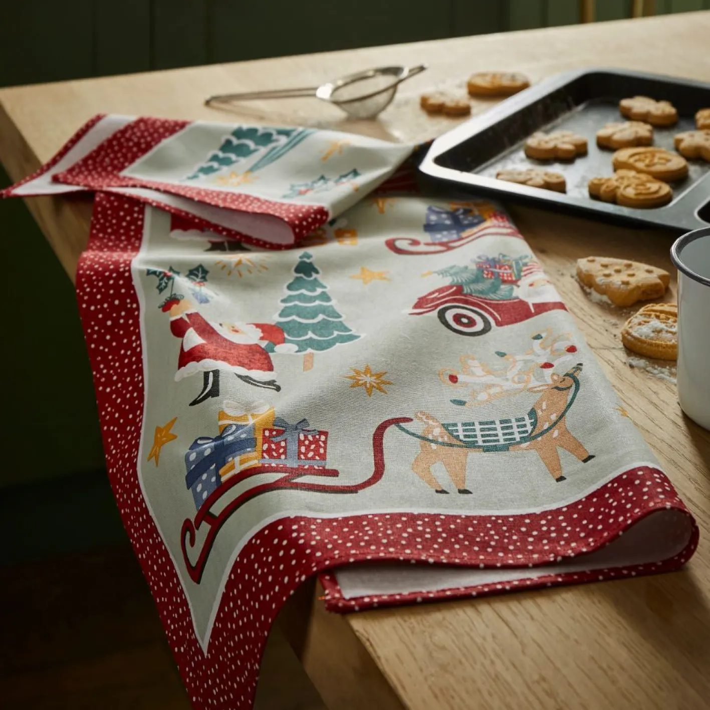 Ulster Weavers Tis the Season Recycled Cotton Tea Towel