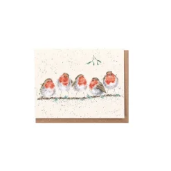 Wrendale Designs 'Tis The Season to be Jolly' Robin Gift Enclosure Card