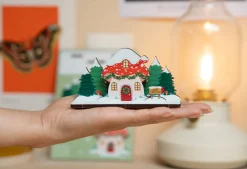 Dapple & Dot Toadstool Cottage Christmas Pop Out Card