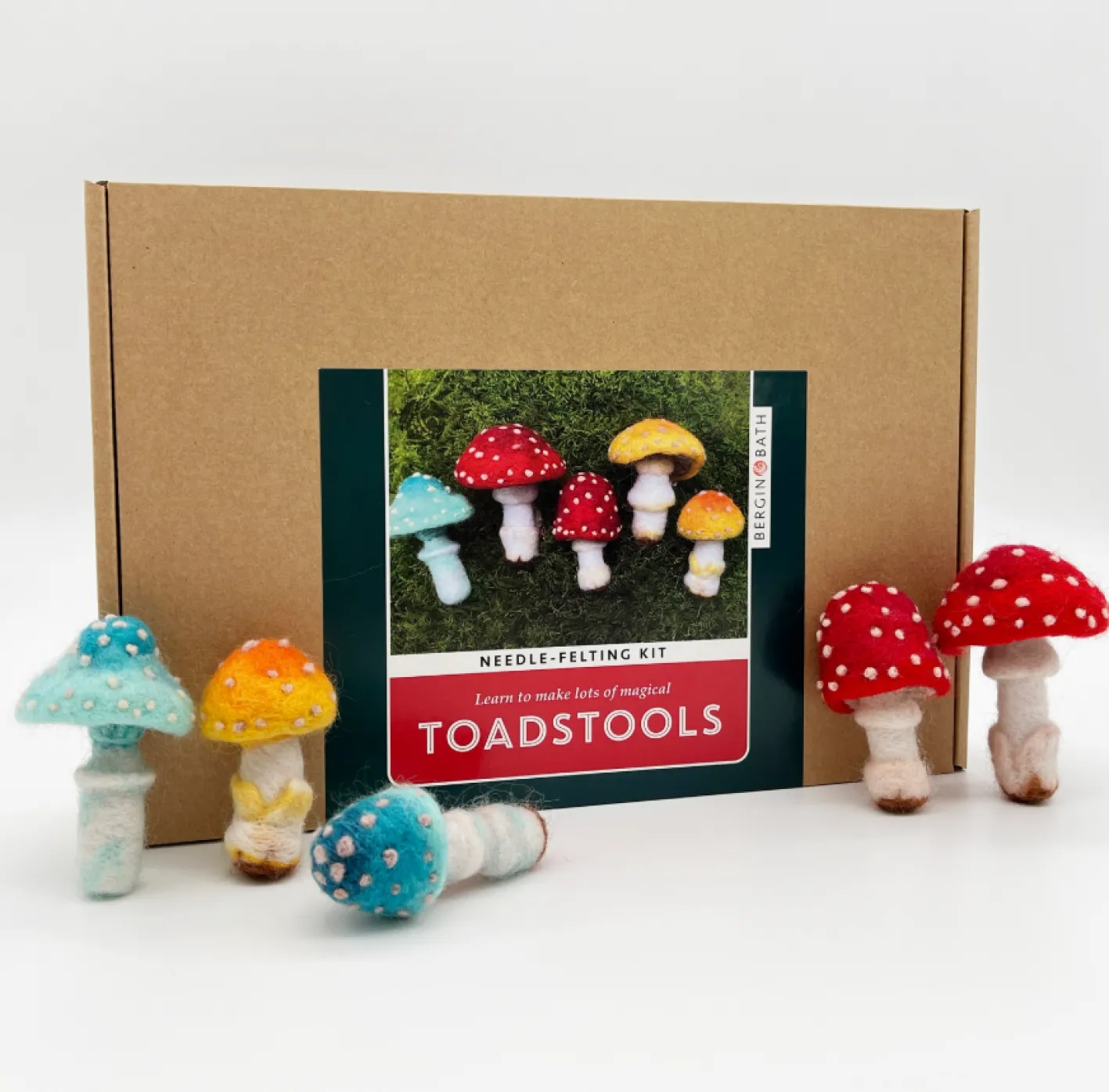 Bergin & Bath Toadstools Needle Felting Kit