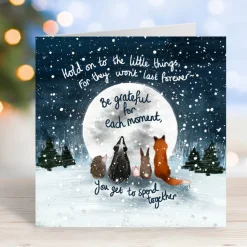 Fox Under The Moon 'Together' Greeting Card