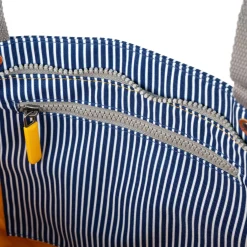 Ori London Trafalgar Tote B Hickory Stripe Recycled Cavas Tote- Medium