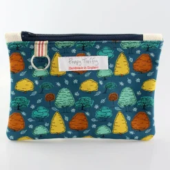 Poppy Treffry Trees Flat Zip Purse with Keyring