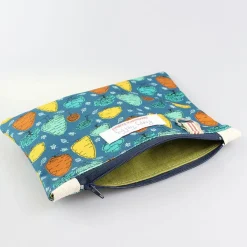 Poppy Treffry Trees Flat Zip Purse with Keyring