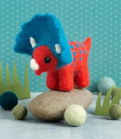 Hawthorn Handmade Triceratops Mini Felting Kit
