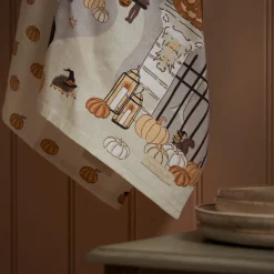 Sophie Allport Trick or Treat Scene Tea Towel