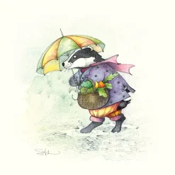 Moongazer Cards Tumbling Rain Greeting Card