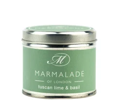 Marmalade of London Tuscan Lime & Basil Medium Tin Candle