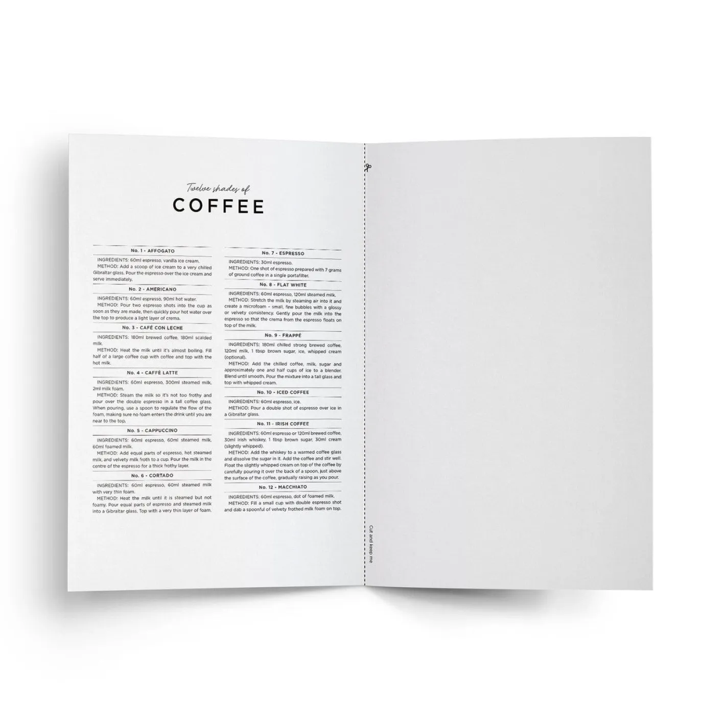Everlong Print Co. Twelve Shades of Coffee Card