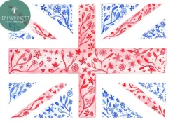 Jen Winnett UK Flag Signed Art Print