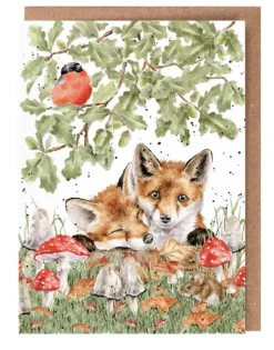 Wrendale Designs 'Under the Oak Tree' Fox Greetings Card