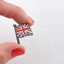 Victoria Eggs Union Jack  Enamel Pin Badge