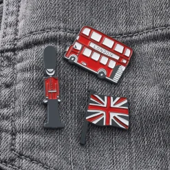 Victoria Eggs Union Jack  Enamel Pin Badge