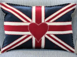 Jan Constantine Union Jack Pillow - Navy