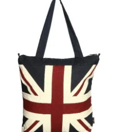 Woven Magic Union Jack Zipped Tote Bag