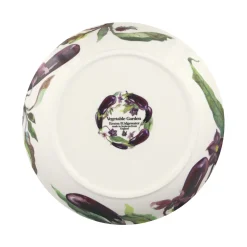 Emma Bridgewater Vegetable Garden Aubergine & Flowers Medium Pasta Bowl