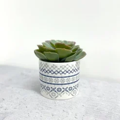 Alex Allday Victorian Tiles Ceramic Planter Pot/Tea Light Holder
