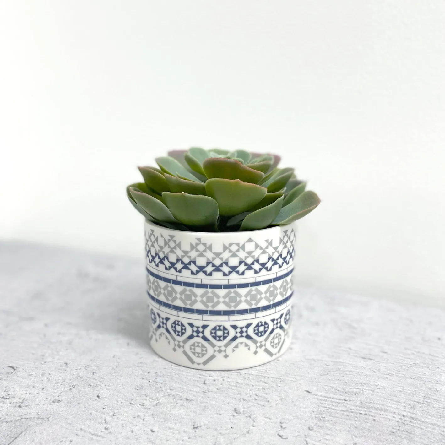 Alex Allday Victorian Tiles Ceramic Planter Pot/Tea Light Holder
