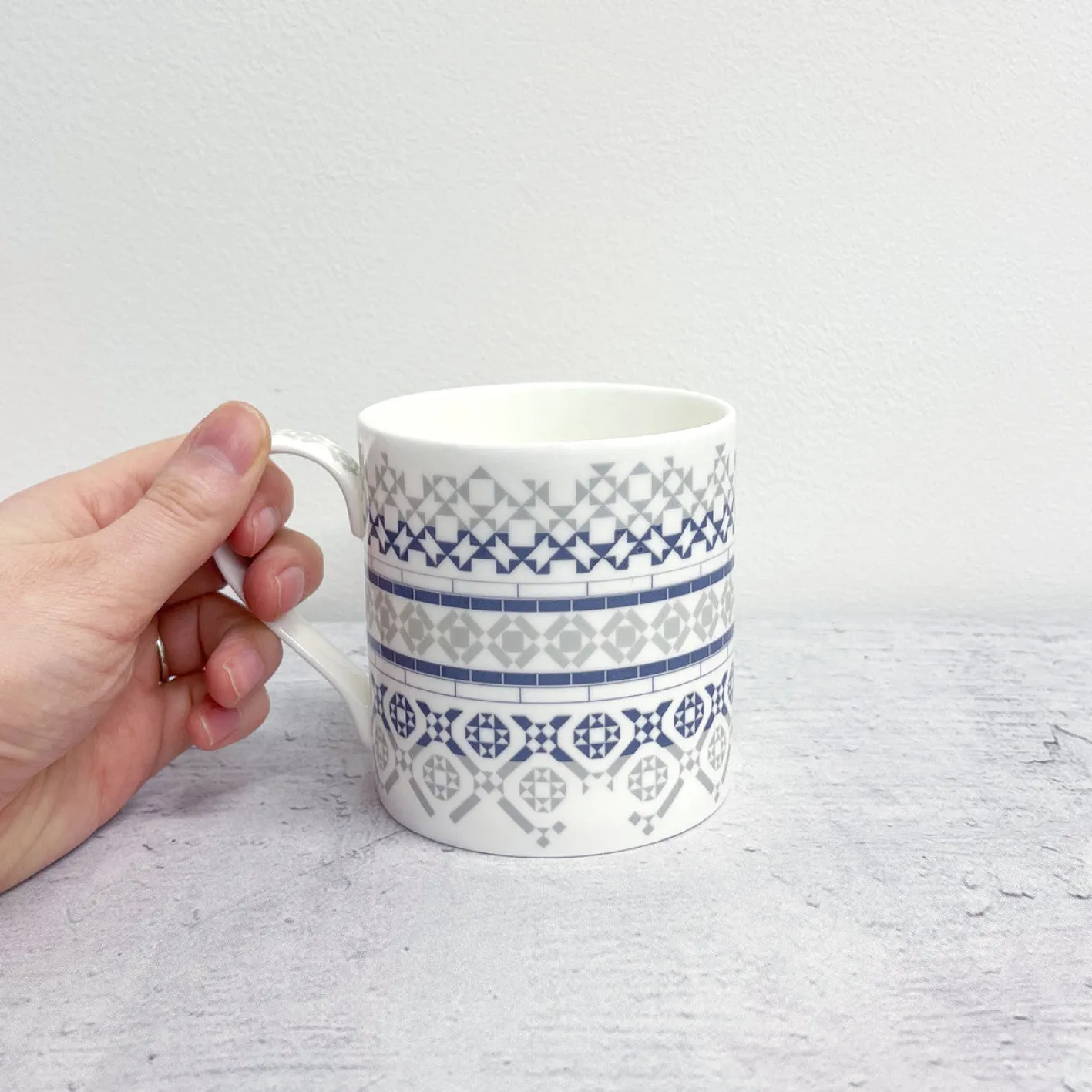 Alex Allday Victorian Tiles Fine Bone China Mug