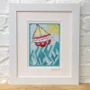 Lucky Lobster Vitamin Sea Print Framed